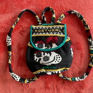 Child’s Portugal Rooster Backpack with Straps and Top Handle